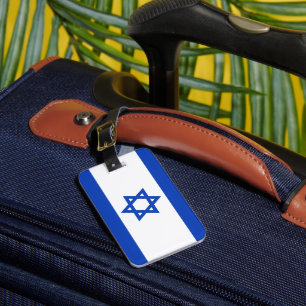 Étiquette À Bagage Drapeau Israël