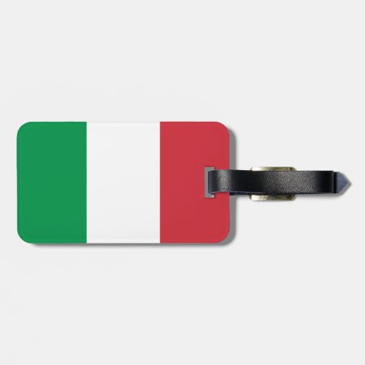 Étiquette À Bagage Drapeau Italie (Dos horizontal)