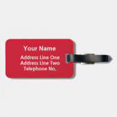 Étiquette À Bagage Drapeau Italie (Dos horizontal)