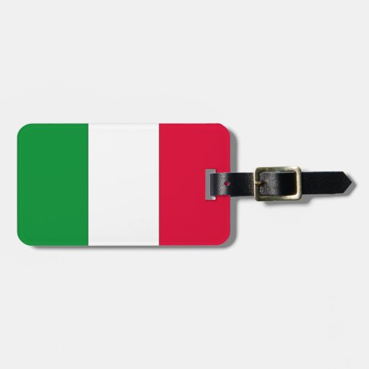 Étiquette À Bagage Drapeau italien (Devant horizontal)