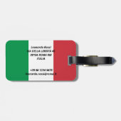 Étiquette À Bagage Drapeau italien (Dos horizontal)
