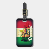 Étiquette À Bagage Drapeau italien de Cucina (Devant Vertical)