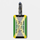 Étiquette À Bagage Drapeau Jamaïque Easy ID Personal (Dos Vertical)