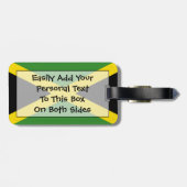 Étiquette À Bagage Drapeau Jamaïque Easy ID Personal (Dos horizontal)