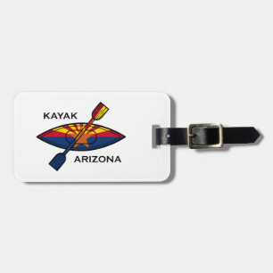 Étiquette À Bagage Drapeau Kayak Arizona