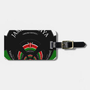 Étiquette À Bagage Drapeau kényan inspiré Jambo Welcome Design Art