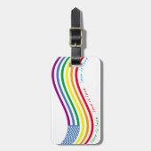 Étiquette À Bagage Drapeau LGBT (Devant Vertical)