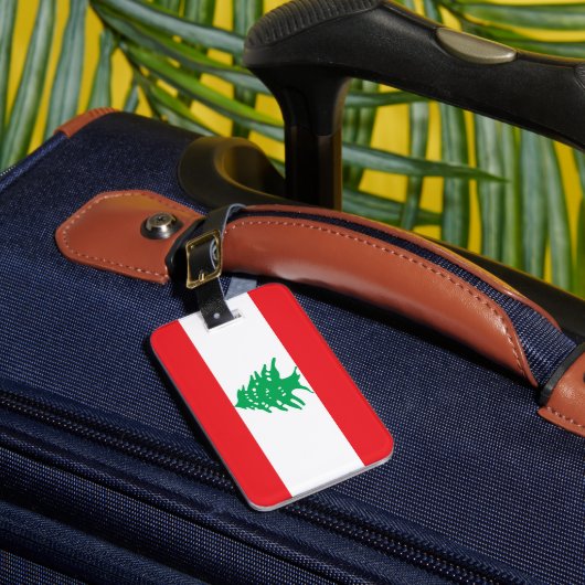Étiquette À Bagage Drapeau libanais (Insitu Rectoal 1)