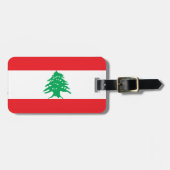 Étiquette À Bagage Drapeau libanais (Devant horizontal)