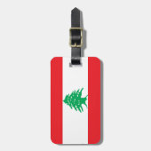 Étiquette À Bagage Drapeau libanais (Devant Vertical)
