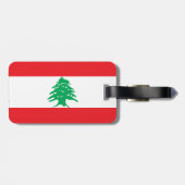 Étiquette À Bagage Drapeau libanais (Dos horizontal)