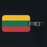 Étiquette À Bagage Drapeau Lituanie<br><div class="desc">Drapeau Lituanie</div>