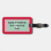 Étiquette À Bagage Drapeau Maldives Easy ID Personal (Dos horizontal)