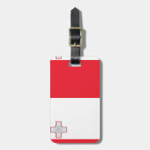 Étiquette À Bagage Drapeau Malte (Devant Vertical)
