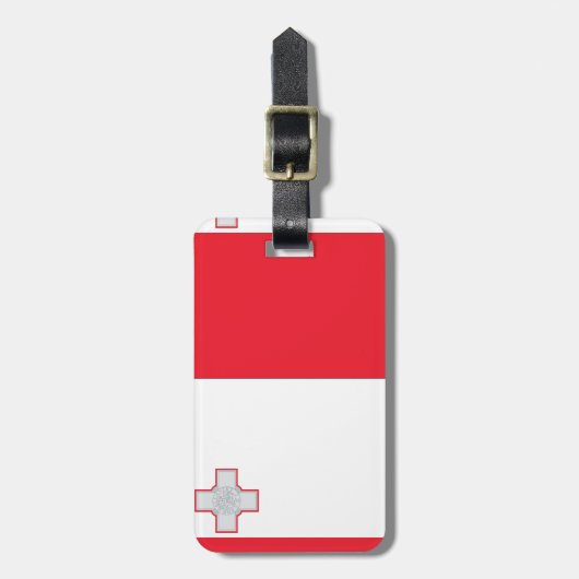 Étiquette À Bagage Drapeau Malte (Devant Vertical)