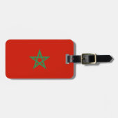 Étiquette À Bagage drapeau marocain (Devant horizontal)