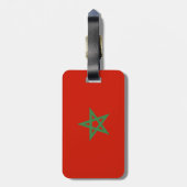 Étiquette À Bagage drapeau marocain (Dos Vertical)