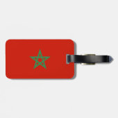 Étiquette À Bagage drapeau marocain (Dos horizontal)