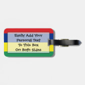 Étiquette À Bagage Drapeau Maurice Personal Easy ID (Dos horizontal)