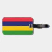 Étiquette À Bagage Drapeau mauricien (Dos horizontal)