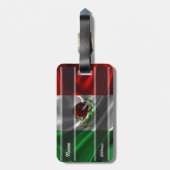 Étiquette À Bagage Drapeau mexicain (Dos Vertical)