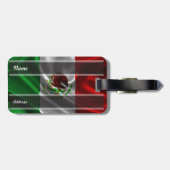 Étiquette À Bagage Drapeau mexicain (Dos horizontal)
