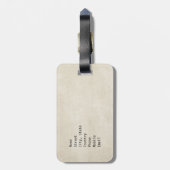 Étiquette À Bagage Drapeau mexicain (Dos Vertical)