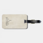 Étiquette À Bagage Drapeau mexicain (Dos horizontal)