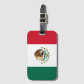 Étiquette À Bagage Drapeau mexicain - Drapeau mexicain (Devant Vertical)