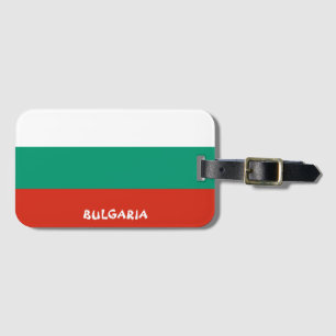 Étiquette À Bagage Drapeau National de Bulgarie Patriotique