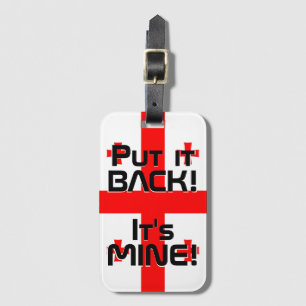 Étiquette À Bagage Drapeau national de Géorgie Funny Patriotique