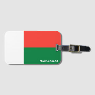 Étiquette À Bagage Drapeau national de Madagascar Patriotique
