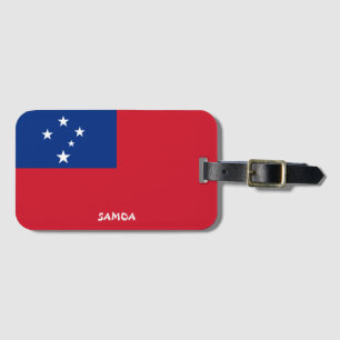Étiquette À Bagage Drapeau national de Samoa Patriotique