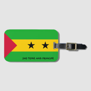 Étiquette À Bagage Drapeau national de Sao Tomé-et-Principe