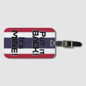 Étiquette À Bagage Drapeau national de Thaïlande Funny Patriotic (Devant Horizontal)