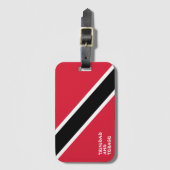 Étiquette À Bagage Drapeau national de Trinité-et-Tobago (Devant Vertical)