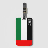 Étiquette À Bagage Drapeau national des Émirats arabes unis (Devant Vertical)