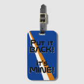 Étiquette À Bagage Drapeau National des Îles Marshall Funny Patriotiq (Devant Vertical)