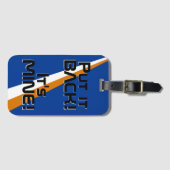 Étiquette À Bagage Drapeau National des Îles Marshall Funny Patriotiq (Devant Horizontal)