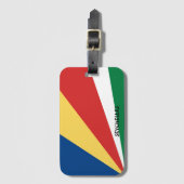 Étiquette À Bagage Drapeau national des Seychelles (Devant Vertical)