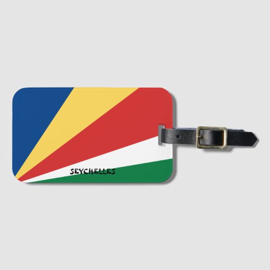 Étiquette À Bagage Drapeau national des Seychelles (Devant Horizontal)