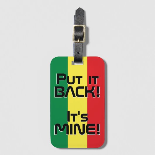 Étiquette À Bagage Drapeau national du Sénégal Funny Patriotique (Devant Vertical)