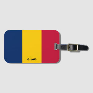 Étiquette À Bagage Drapeau national du Tchad Patriotique