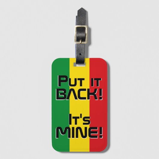 Étiquette À Bagage Drapeau National Ethiopie Funny Patriotique (Devant Vertical)