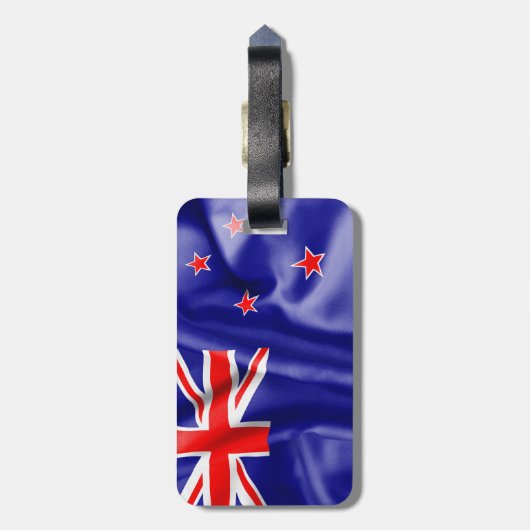 Étiquette À Bagage Drapeau néo-zélandais (Dos Vertical)