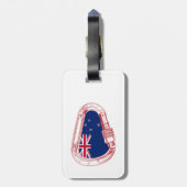 Étiquette À Bagage Drapeau néo-zélandais Escalade carabiner (Dos Vertical)