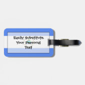 Étiquette À Bagage Drapeau Nicaragua Easy ID Personnel (Dos horizontal)