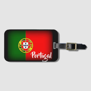 Étiquette À Bagage Drapeau noir du Portugal