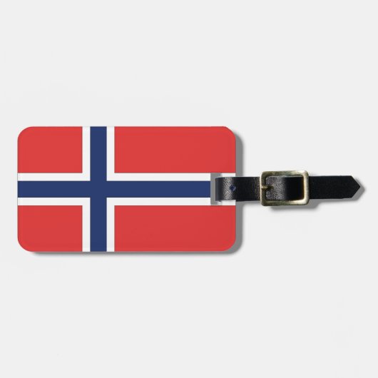 Étiquette À Bagage Drapeau norvégien (Devant horizontal)
