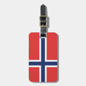 Étiquette À Bagage Drapeau norvégien (Devant Vertical)